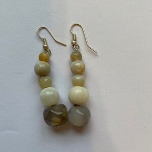 Vintage Stone Beaded Earrings